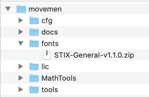 MathTools folder structure